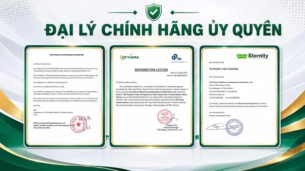 Chứng nhận đại l&yacute; ủy quyền